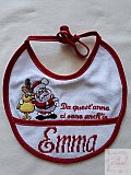 Bavaglino primo Natale Emma - Bavaglini punto croce