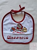 Bavaglino primo Natale Gianmarco - Bavaglini punto croce
