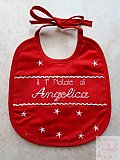 Bavaglino primo Natale Angelica - Bavaglini punto croce