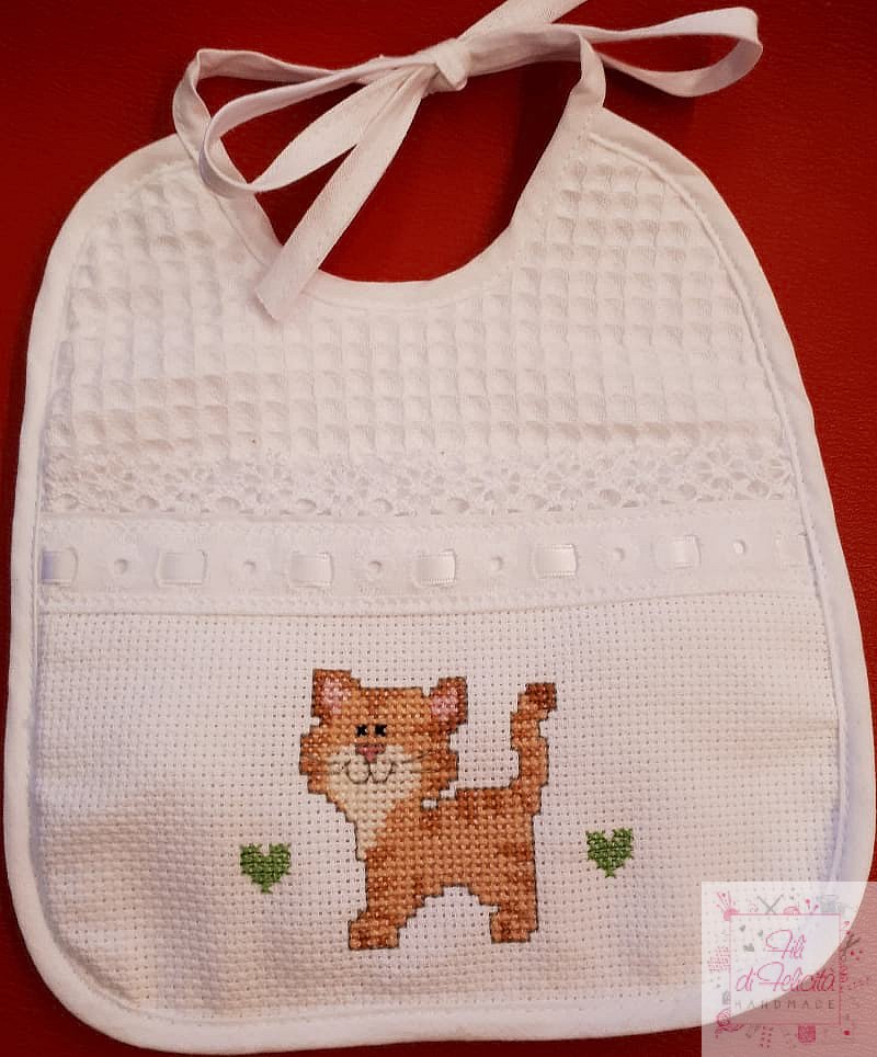Bavaglino Morbido Gatto Bavaglino Saliva Gatto - Collare Assorbente Lavabile - Morbido E Leggero - Chiusura Gancio Collare Assorbente Animali Domestici - 8